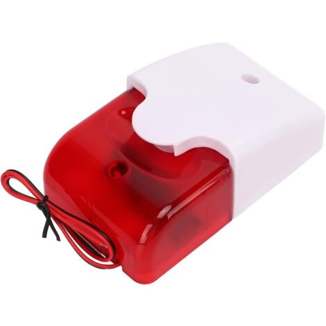 Alarma de sonido y luz Estroboscópica intermitente 24V
