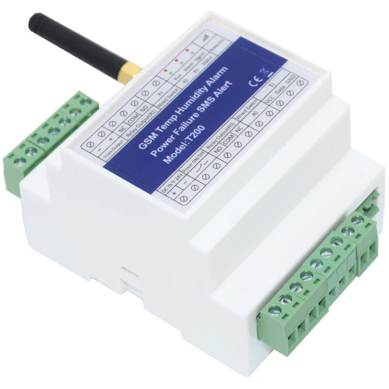 

Alarma de temperatura y humedad GSM, rele de control de estado de energia 2G / 3G / 4G T200,Blanco, 1