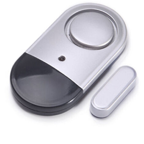 Alarma de ventana, 4 paquetes de alarma de puerta y ventana, puerta de seguridad, ventana, ventana antirrobo con sirena ruidosa de 120 dB, fácil de instalar, 75 x 39 x 12,2 mm