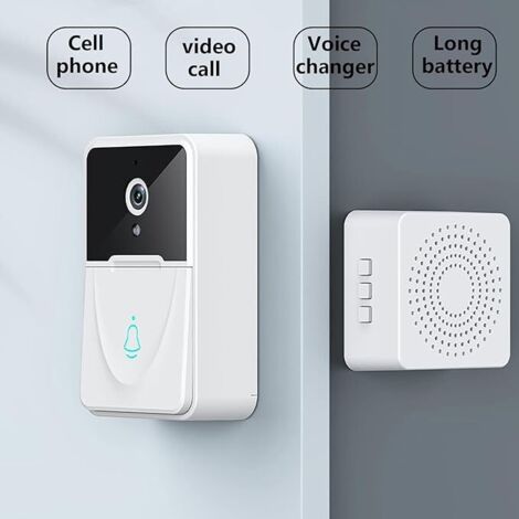 Alarma de vídeo inalámbrica, cámara de seguridad inteligente con detección de movimiento, visión nocturna y audio bidireccional.