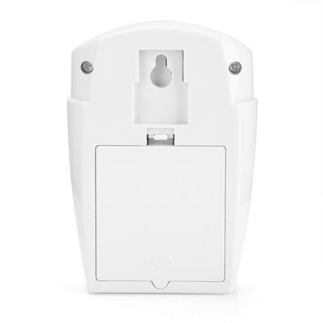 [Alarma] Detector de movimiento infrarrojo PIR con control remoto – Kit de seguridad para el hogar con 2 detectores – Blanco, 105 dB, alarma de 30 segundos
