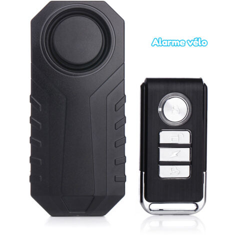 Alarma para bicicleta, scooter/moto – Alarma inalámbrica con vibración para scooter – para bicicletas, quads, motocicletas, scooters, bolsos, equipaje – Con control remoto y sensor de vibración – Disp