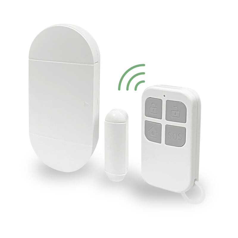 Arregui - AL011 Alarme pour la maison Capteur d'alarme pour porte et fenêtre avec télécommande Alarme avec sirene sans fil avec batterie Systeme de