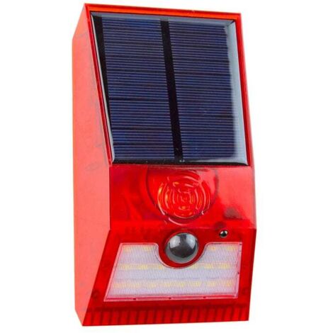 Alarma solar KORPASS 129dB luz LED 3W