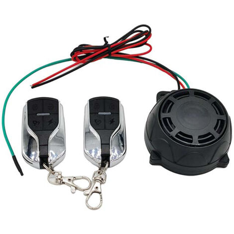 Alarme antivol moto 12V sensibilité réglable, 2 télécommandes + 115dB + étanche + livraison rapide + promo sécurité