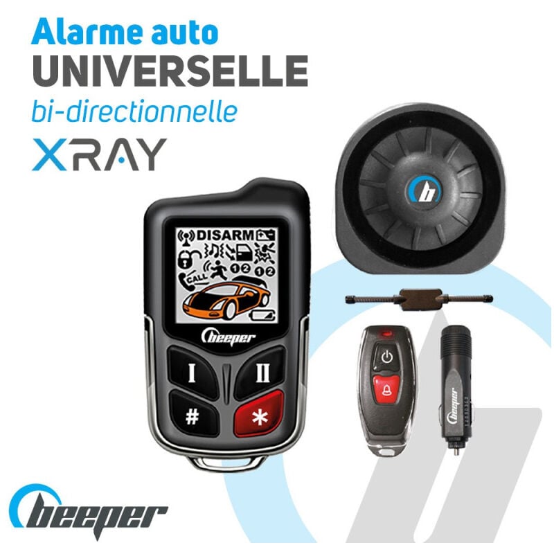 Alarme auto universelle Bi-directionnelle - XRAY XR10