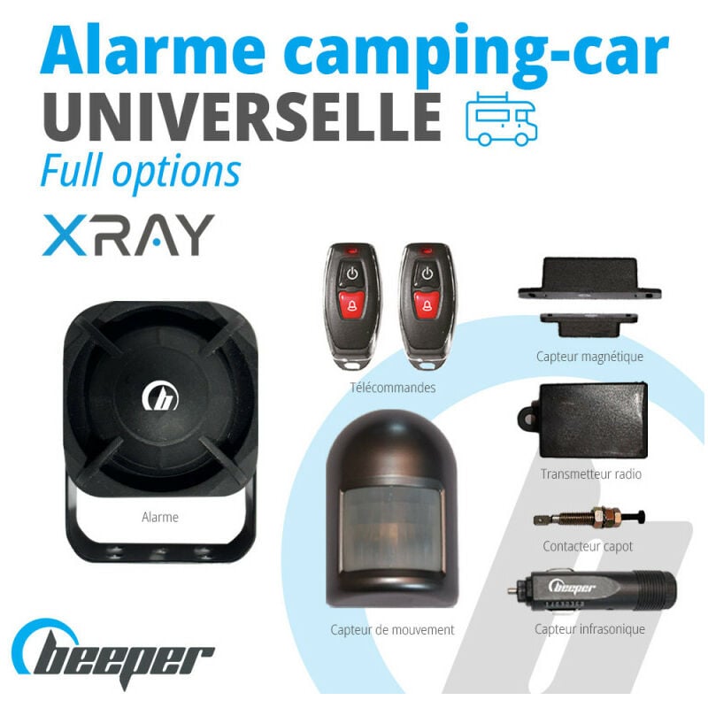Alarme universelle pour camping-car XR5CC Option - Sans module anti-soulèvement