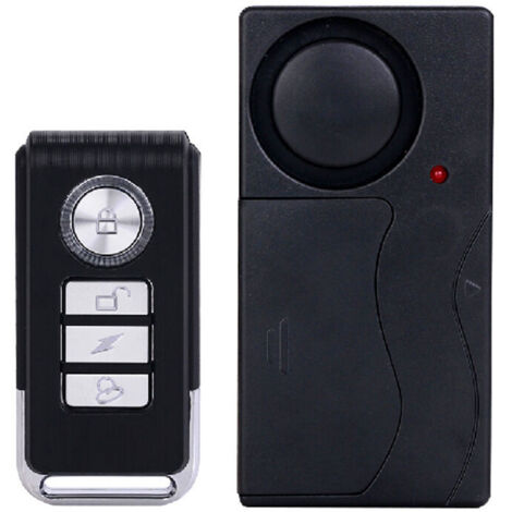 Alarme de Moto de Vélo Anti-vol 105dB, Alarme de Capteur de Mouvement de Vibration de Sécurité sans Fil avec Télécommande pour Fenêtre de Porte de Véhicules de Voiture de Vélo