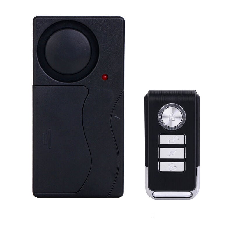 Ensoleille - Alarme de Moto de Vélo Anti-vol 105dB, Alarme de Capteur de Mouvement de Vibration de Sécurité sans Fil avec Télécommande pour Fenêtre