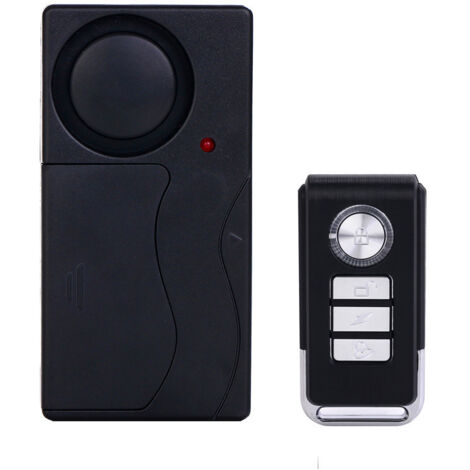 Alarme de Moto de Vélo Anti-vol 105dB, Alarme de Capteur de Mouvement de Vibration de Sécurité sans Fil avec Télécommande pour Fenêtre de Porte de Véhicules de Voiture de VéloFilm adhésif automobile