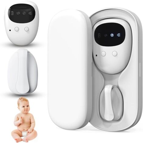 Alarme de partage au lit sans fil pour garçons et filles, rechargeable par USB, 3 modes de fonctionnement (vibration, son, deux), capteur d'humidité pour enfants, alarme discrète de l'énurésie