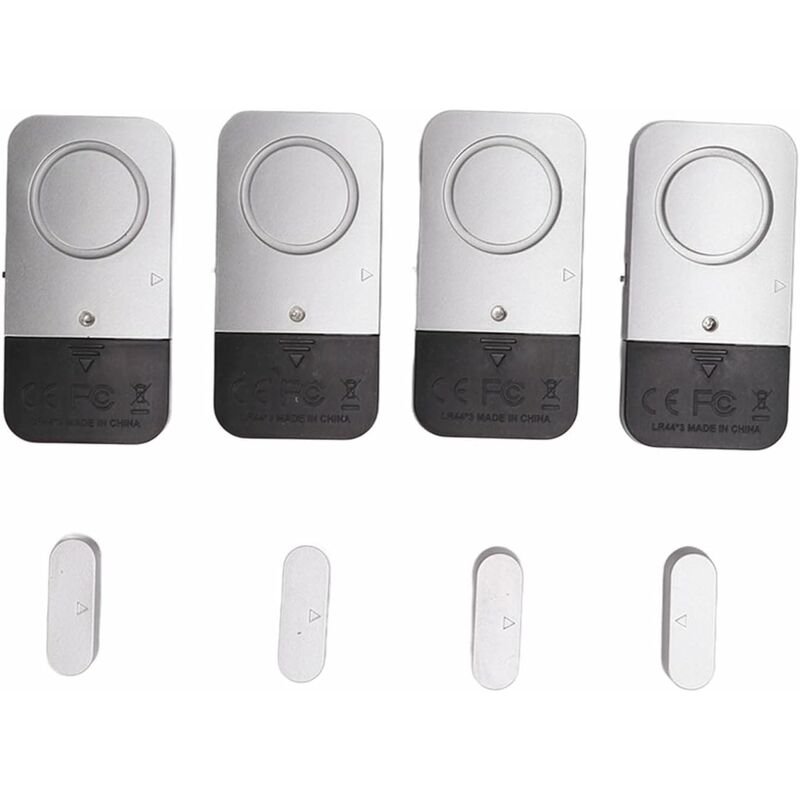 Memkey - Alarme de porte de sécurité, alarme de porte de fenêtre 120DB 4 ensembles pour hôtel