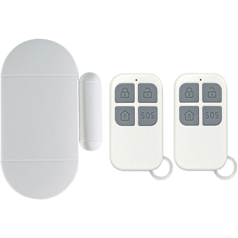 Alarme de porte, détecteur d'ouverture de porte avec alarme puissante de 130 dB, alarme magnétique de porte et fenêtre sans fil pour portes, fenêtres