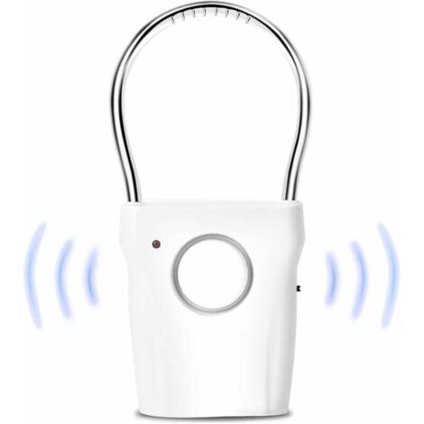 Alarme de Porte et Fenêtre, Alarme Porte et fenetre, Capteur de portefenêtre, de Porte Alarme Anti-vol Vibration, Alarme Maison sans Fil Alarme Antivol pour Poignée de Porte, Fenêtre, 120dB