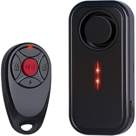 Alarme de Sécurité 113 dB Antivol Améliorée avec Vibration Étanche pour Vélo Électrique, Moto, Voiture, Remorque, Boîte aux Lettres et Sécurité Domestique