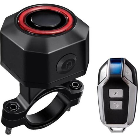 Alarme De Velo Antivol, Alarme de vélo à détection de Vibrations avec télécommande, Alarme Moto sans Fil avec capteur de Mouvement