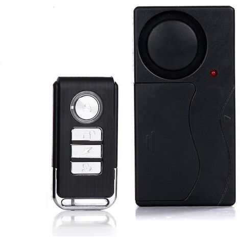 alarme De Vibration Sans Fil, Alarme Antivol Pour Vlo/moto/voiture/vhicules/porte/fentre, Son 110db (tlcommande Incluse)