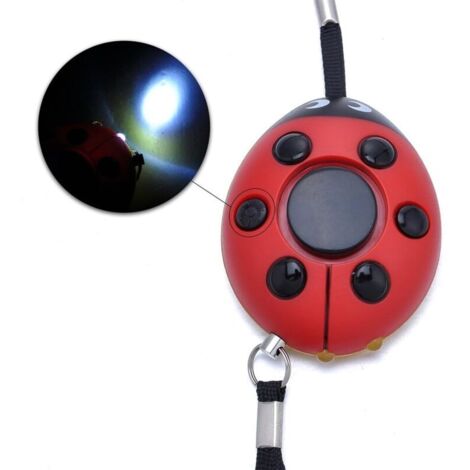 Alarme d’Urgence Personnelles 130 dB, avec Lampe Torche à LED, Porte-clés, Anti-agression, Violet, pour Étudiants/Femmes/Enfants/Personnes Âgées