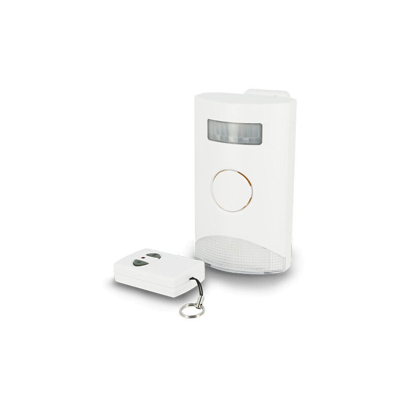 Sedea - Système d'alarme + veilleuse avec détecteur de mouvement et télécommande
