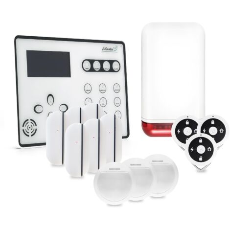 Alarme GSM Atlantic'S ATEOS - Kit 5 (MD-326R) - Blanc