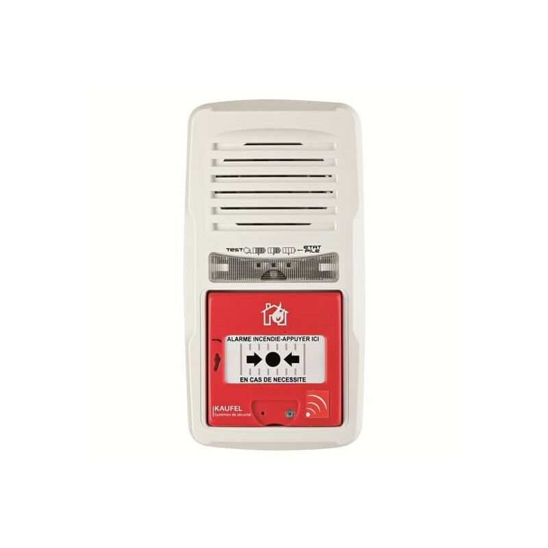 Kaufel - Alarme Incendie de Type 4 - à pile - avec flash intégré (534103)