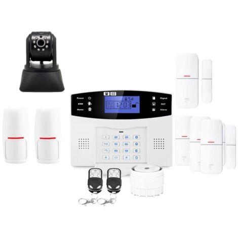 Alarme maison sans fil 99 zones – Caméra IP intégrée – Sirène 110dB – Autonomie batterie de secours – Armez à distance – Lifebox