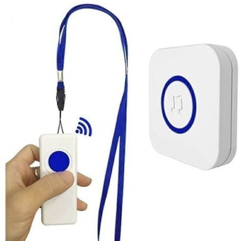 Alarme maison sans fil/alarme aînée bracelet/bouton d'appel/téléavertisseur sans fil/avertisseur sonore personne âgée/récepteur d'alarme maison 330 m de Distance