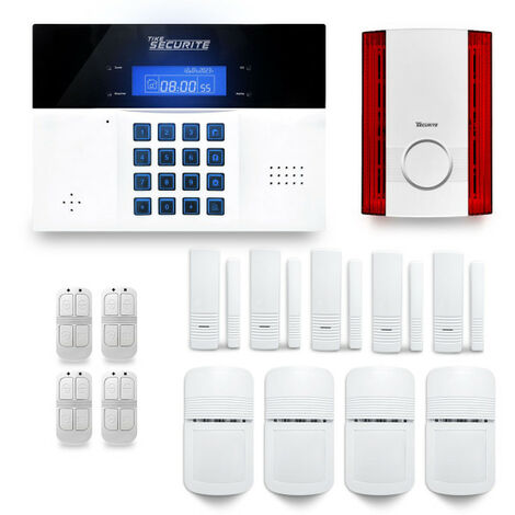 Alarme maison sans fil DNB24 Compatible Box internet et GSM