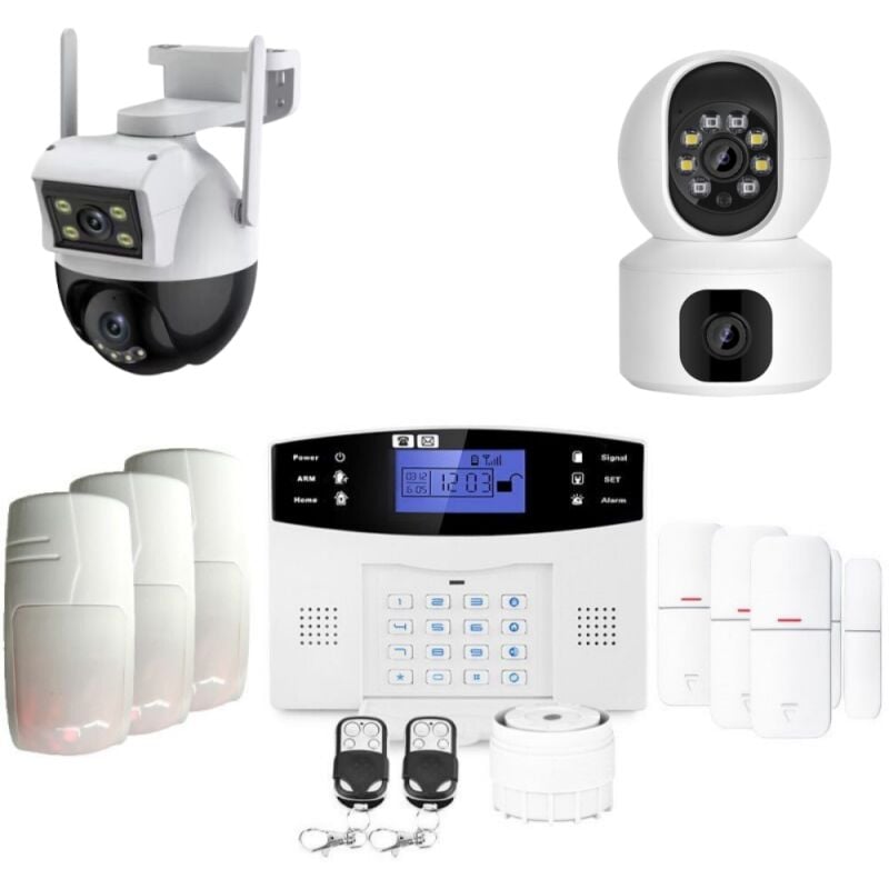 Lifebox - Alarme maison sans fil gsm evolution animal et 2 caméras double objectif