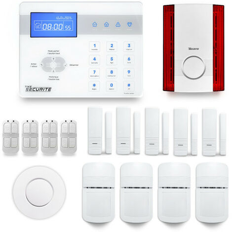 Alarme maison sans fil ICE-B26 Compatible Box internet et GSM