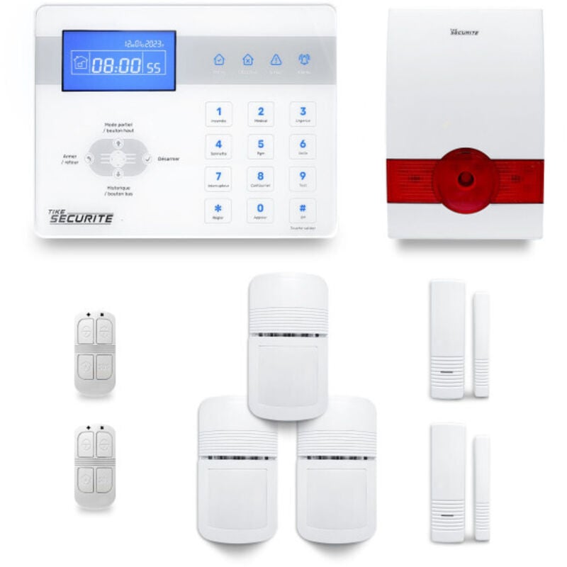 Tike Sécurité - Alarme maison sans fil ICE-Bi35 Compatible Box internet