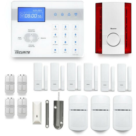 Alarme maison sans fil ICE-B37 Compatible Box internet et GSM
