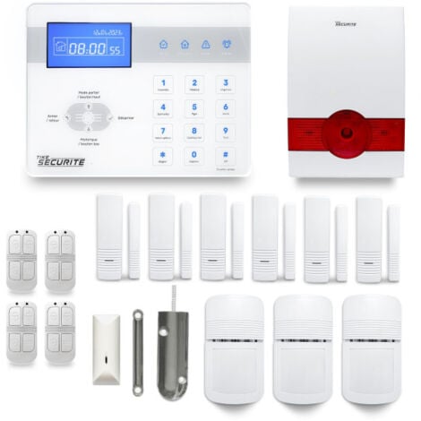 Alarme maison sans fil ICE-B57 Compatible Box internet et GSM