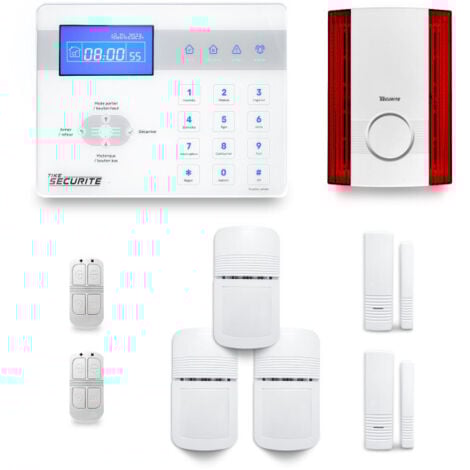 TIKE SÉCURITÉ Alarme maison sans fil ICE-Bi27 Compatible Box internet