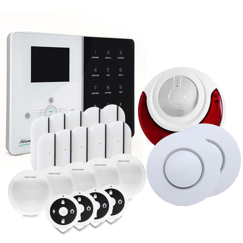 Alarme maison sans fil ip ipeos kit 8