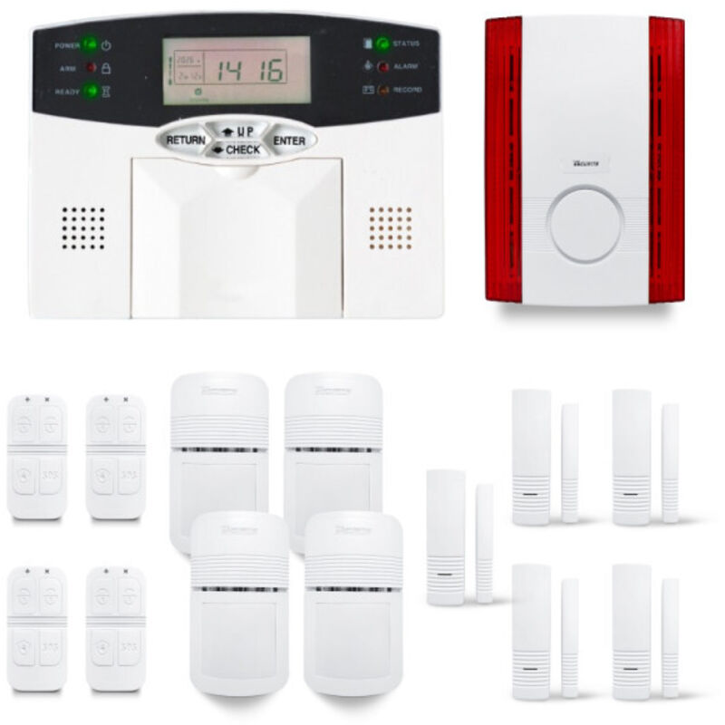 TIKE SECURITE Alarme maison sans fil mn24 compatible box internet 484
