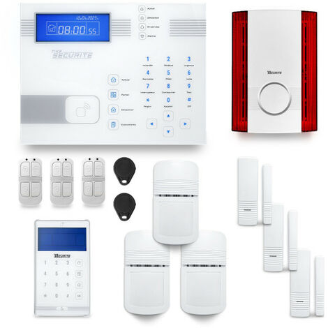 Alarme maison sans fil SHB21 GSM/IP avec option GSM incluse