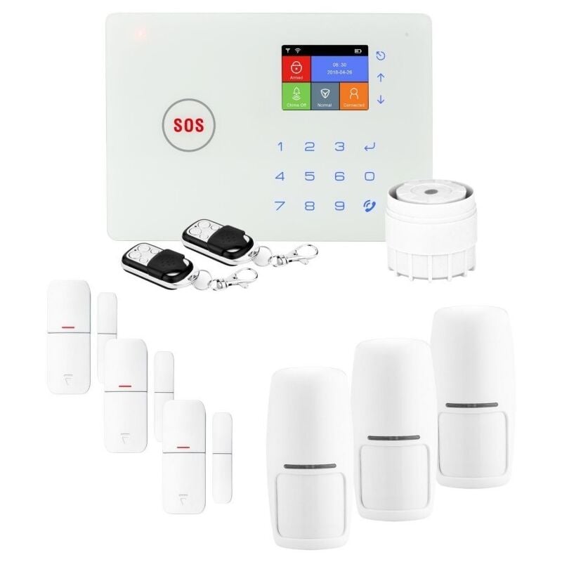 Lifebox - Alarme maison sans fil wifi et gsm amazone kit3