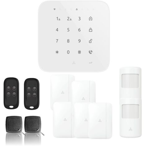 Alarme maison wifi et gsm 4g sans fil connectée casa- kit 6
