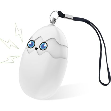 Alarme Personnelle 135dB Anti-Agression - Sirène d'Urgence Avec Lumière LED - Sécurité Pour Femmes, Enfants, Personnes Âgées,Blanc