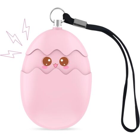 Alarme Personnelle 135dB Anti-Agression - Sirène d'Urgence Avec Lumière LED - Sécurité Pour Femmes, Enfants, Personnes Âgées,Rose