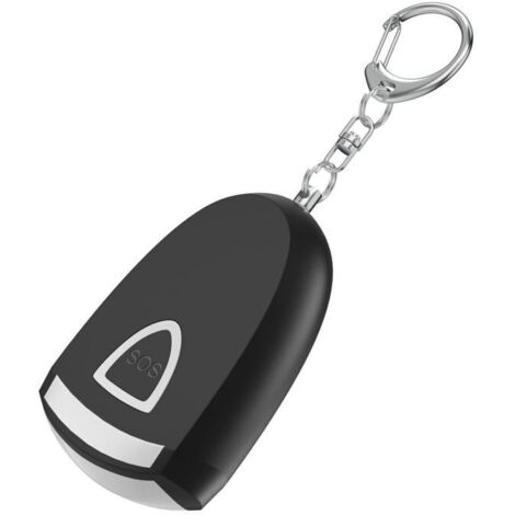 Alarme personnelle 3.7V 6x4x2cm alarme porte-clés portable d'extérieur alarme personnelle avec lumière chargement de type C