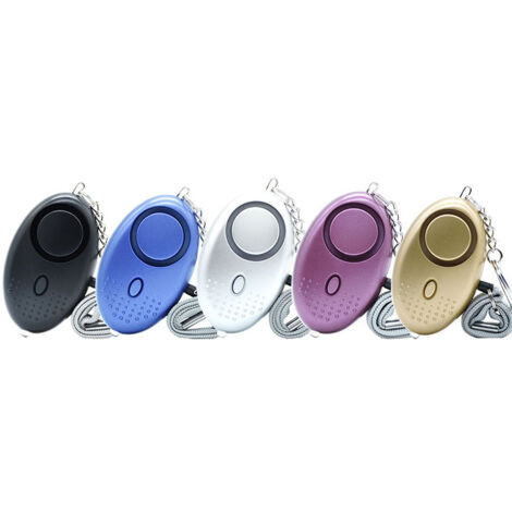 Alarme Personnelle, 5 Pièces 140DB Porte Cle Alarme d'urgence avec Torche Anti Agression avec Lumière LED for Femmes, Enfants, Personnes âgées