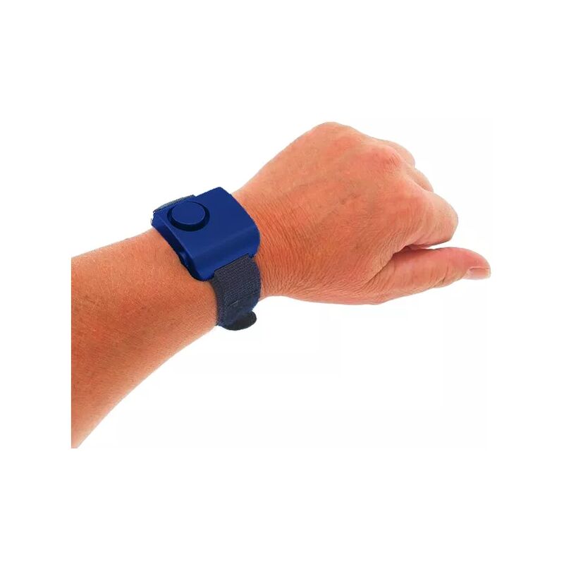 Alarme personnelle de défense 130 dB pour footing - Bleue avec bracelet bleu