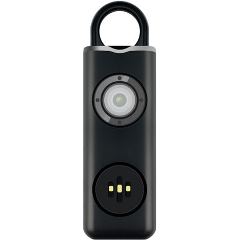 Alarme personnelle, Ring Alarm de 130 DB avec Signal LED, Porte-clés de Chargement USB Type-C, Alarmes de Poche pour Enfants, Femmes, Personnes Âgées et Étudiants