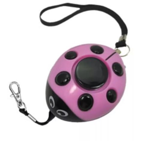 Alarme personnelle sac à main défense 130 dB - imitation cri humain aigu d'alerte de détresse coccinelle