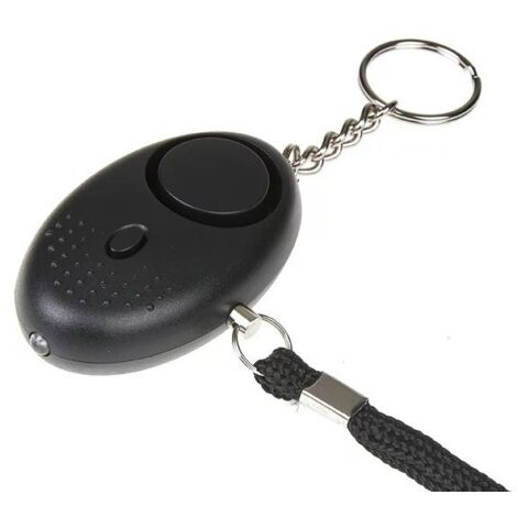 Alarme personnelle sirène GUARD SCORPION 120 dB lampe de poche LED noir (YC-003-BL)