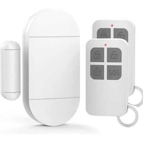 Alarme Porte, DTecteur Ouverture Porte avec SirNe Puissante De 130 DB, Alarme De Porte Et FenTre sans Fil MagnTique pour Portes, FenTres Et Armoires, La Maison,Office(Paquet De 1)