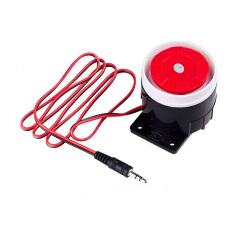 Alarme sirène intérieure 120dB pour alarme GSM avec connecteur Jack 3.5mm