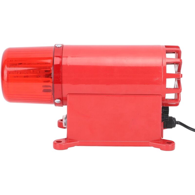 Alarme sonore et lumineuse industrielle, alarme lumineuse sonore à décibels élevés avec 3 réglages de volume, alarme sonore stroboscopique d'urgence